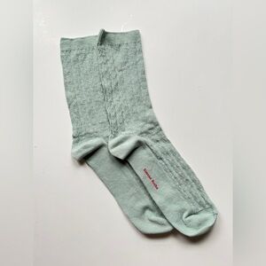 Simone Rocha Light Green Casual Socks